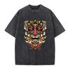 Illustration Graphics Vintage Washed T-Shirt Oversized Unisex Streetwear P6-162