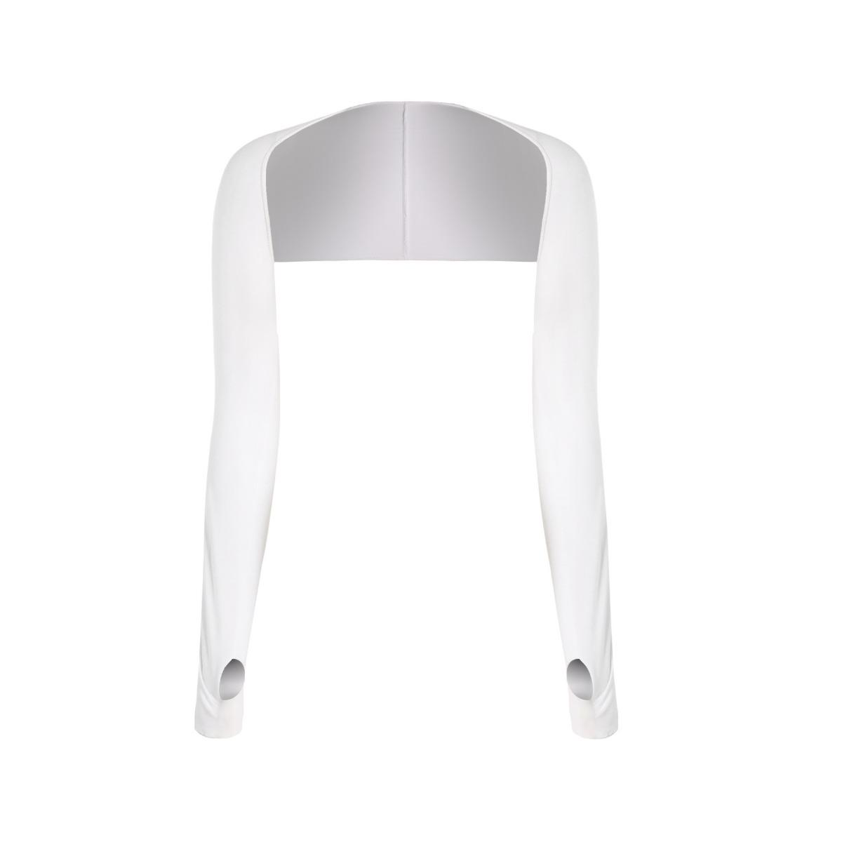 

Cool Shawl Sleeves with Finger Holes, Comfortable and Breathable Arm Protection, Sun Protection for Men and Women During Summer Golf, Driving, Cycling 135-175CM белый