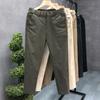 Herren Freizeithose Sommer Trendige Dünne Baumwolle Kleine Gerade Hose Businesshose