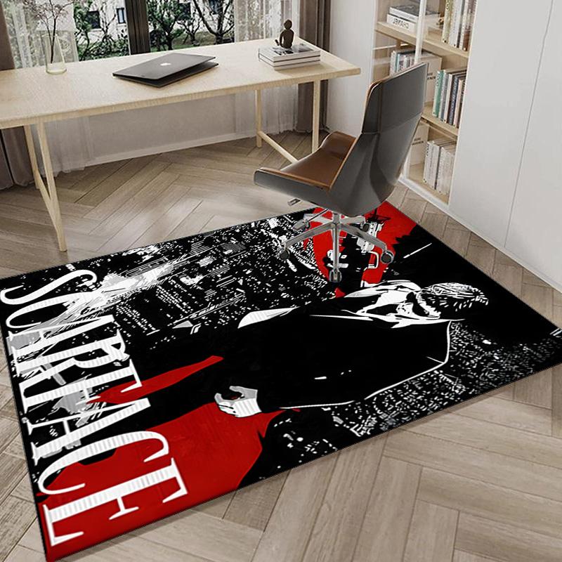 Scarface: Urban Art Carpet, Chair Rug,Rug for Office Bedroom living rooms, Doormat decor Fan Gift Christmas Gift