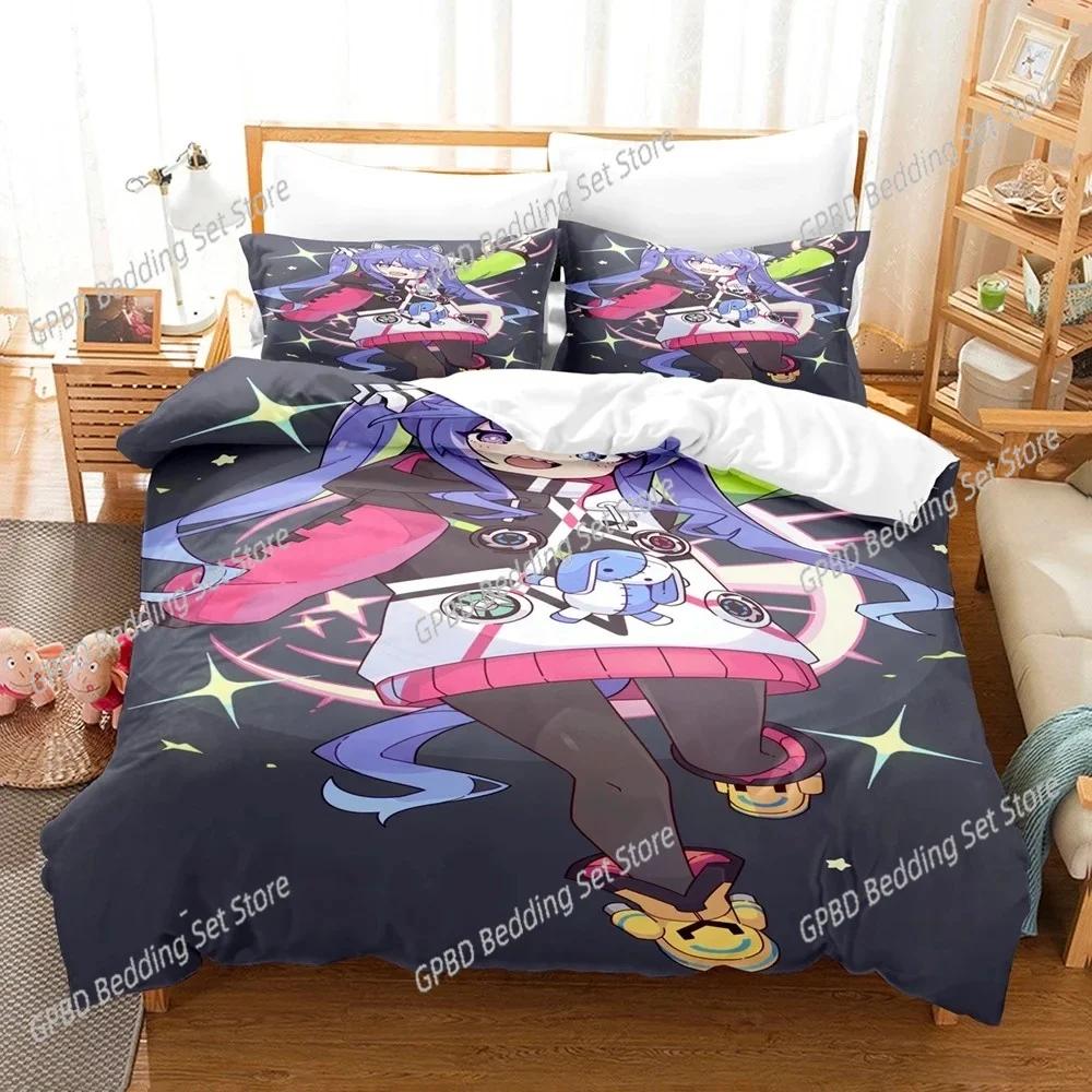 Anime Uma Musume Pretty Derby Twin Turbo 3D Bedding Set Duvet Cover Pillowcases Full Queen King Size Home Decor Quilt Boys Gift