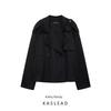 Kaslead New Arrival Women's Fashion Style Stylish Simple and Versatile Blended Short Coat Outwear 8491243