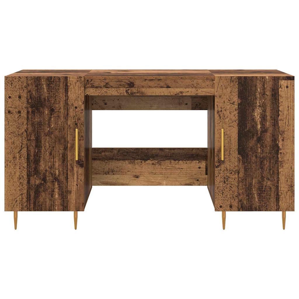 Vintage style Desk with Shelf 140 x 50 x 75 cm Particleboard