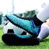 Herren-/Damen-Fußballschuhe Gummi Weiche Sohle Kurze Stollen Kunstrasen Jugendliche Kinder Fußballschuhe