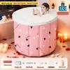 Foldable Bath Tub: Adult & Child Enlarged, Thickened for Full-Body Bathing & Baby Swimming
