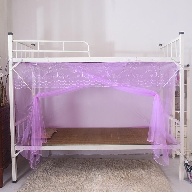 Dorm Room Mosquito Net With Single Door For Student Beds Polyester Fabric No Frame
