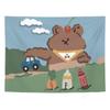 Wandteppich Wandbehang Cartoon Hintergrundtuch Hängendes Tuch Schlafzimmer Raumdekoration Tuch Net Red Foto Wandtuch