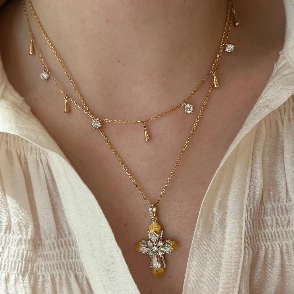 Cross Pendant Vintage Classic Women's Necklace