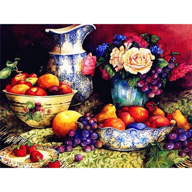 5D Diamond Painting Flower Vase Full Round Square Home Decoration Gift DIY Art Mosaic Pattern Rhinestone Embroidery Cross Stitch Kit