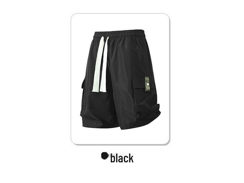 Men's Summer American Style Quick-Dry Outdoor Workwear Shorts with Large Pockets