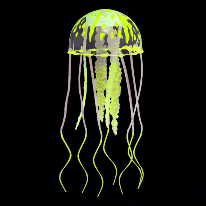 Künstlich Schwimmen Leuchtende Qualle Aquarium Dekoration Aquarium Unterwasser Lebende Pflanze Leuchtendes Ornament Aquatische Landschaft