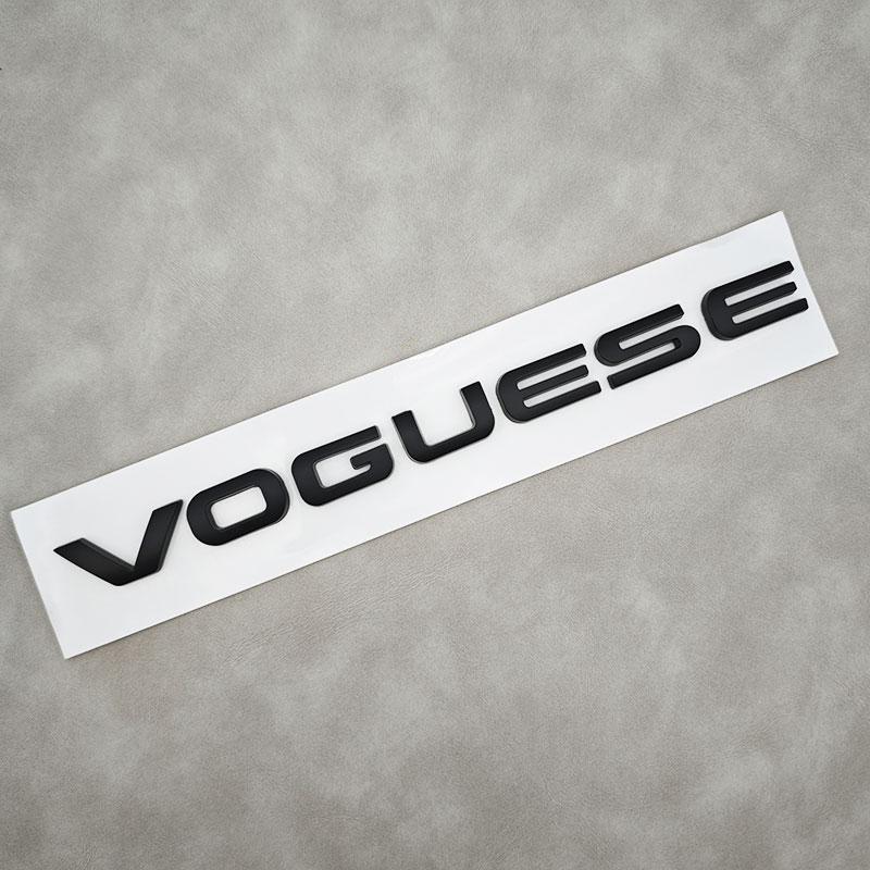 1 szt. 3D ABS Litery Logo VOGUESE Naklejki na Tylny Bagażnik Samochodu Odznaka do Range Rover Executive Wydłużona Edycja Akcesoria