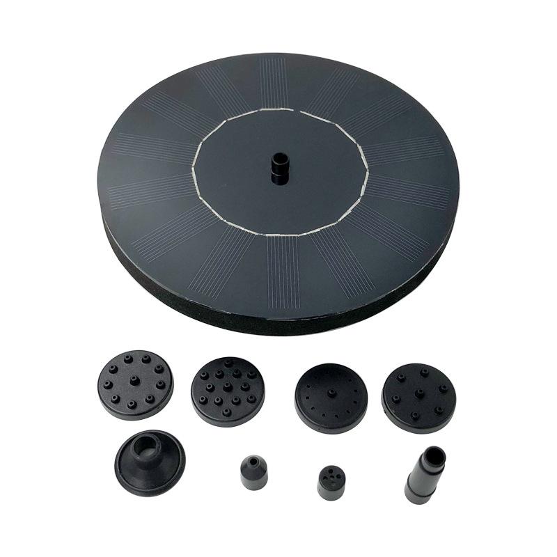 Floating Solar Fountain with Color Lights & Automatic Water Spray for Fish Ponds