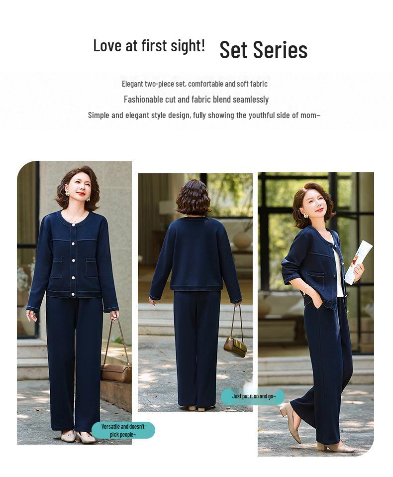 Giacca di jeans autunnale per la mamma: Top Corto Elegante e Versatile per Donne di Mezza Età e Anziane