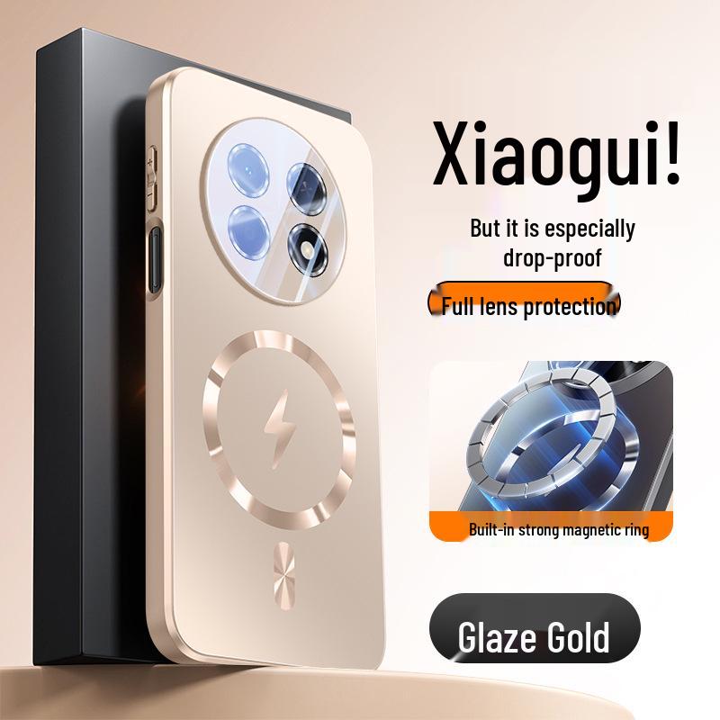 Huawei Enjoy 90 Plus Magnetic Frosted Case with Lens Film, Anti-Fall.