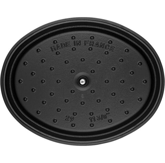 Cocotte Zwilling Staub Oval 22,4×17 Cm Black 1 L (40509-482-0)