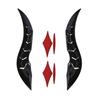 2Pcs Gothic Style Car Roof Horn Decoration Horn Shaped Roof Horn Ornament  Vehicle Accessories