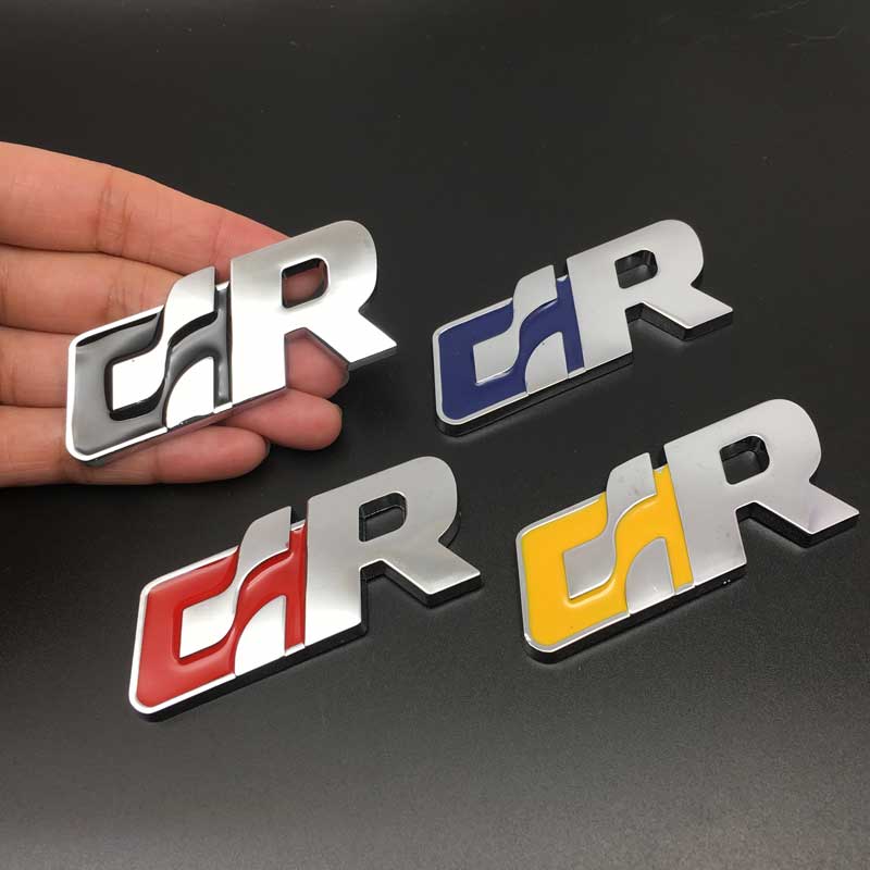 Car Styling 3D Metal R Logo Car Sticker Emblem Badge Rear Trunk Decal For Volkswagen Golf Passat Tiguan CC Sagitar Touareg SR GR