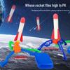 Children's Foot-Powered Luminous Flying Rocket Launcher Toy