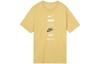 T Shirts Men's Yellow Crew Neck Moderate Straight Fit DZ2876-725