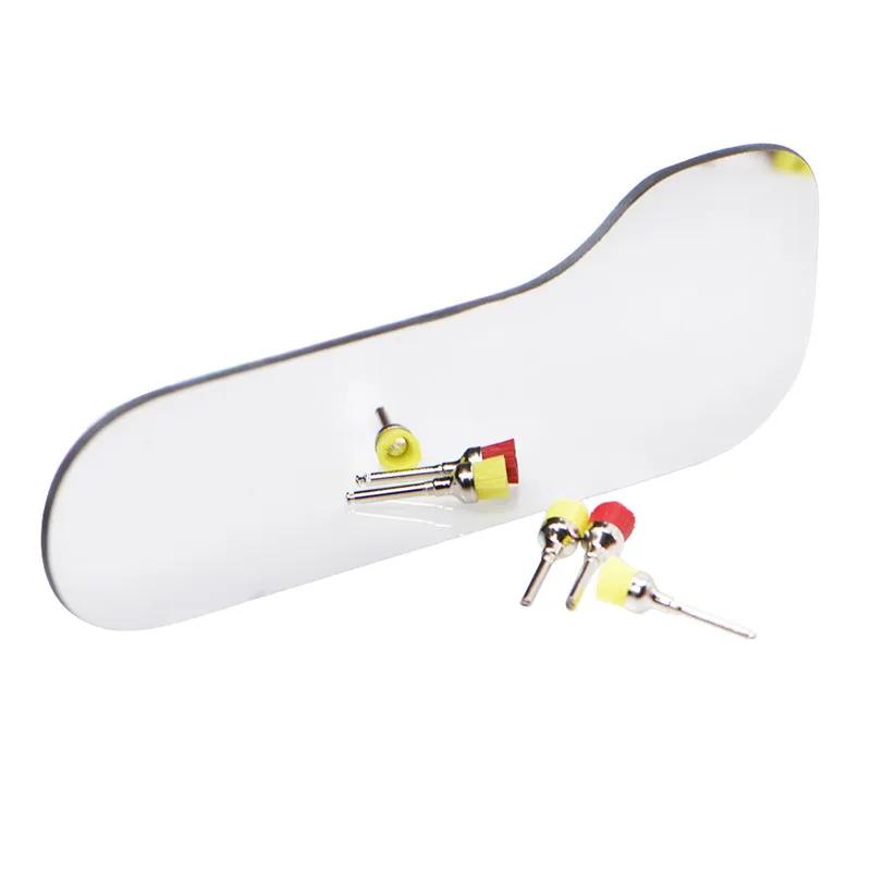 Dental Intraoral Photographic Glass Mirror Double-Side Reflector Rhodium Occlusal Dental Tools