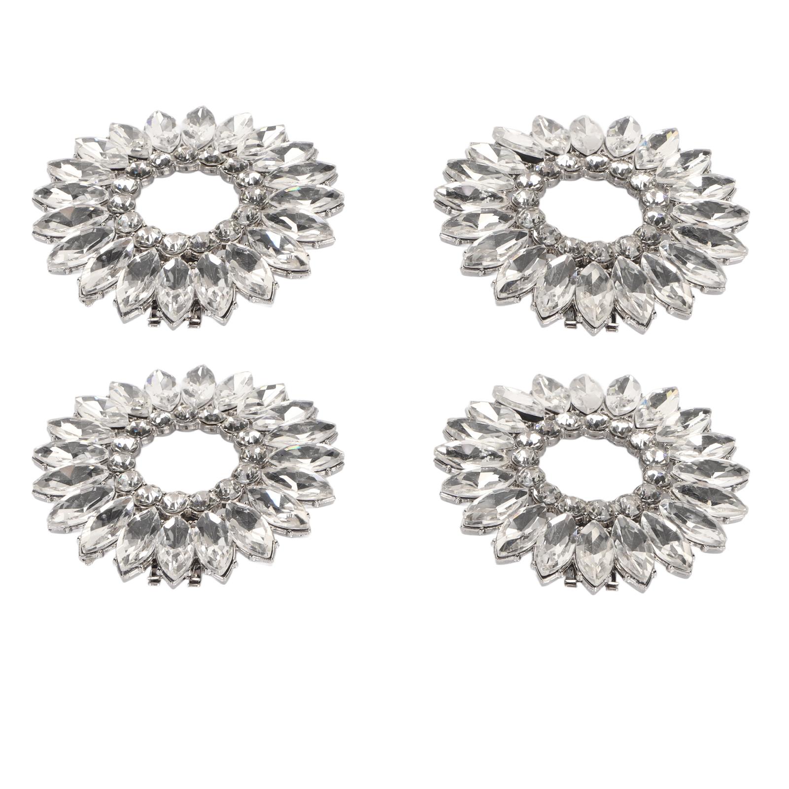 

2 пары обуви со стразами, пряжка, модная сверкающая обувь своими руками, зажим для свадебной вечеринки