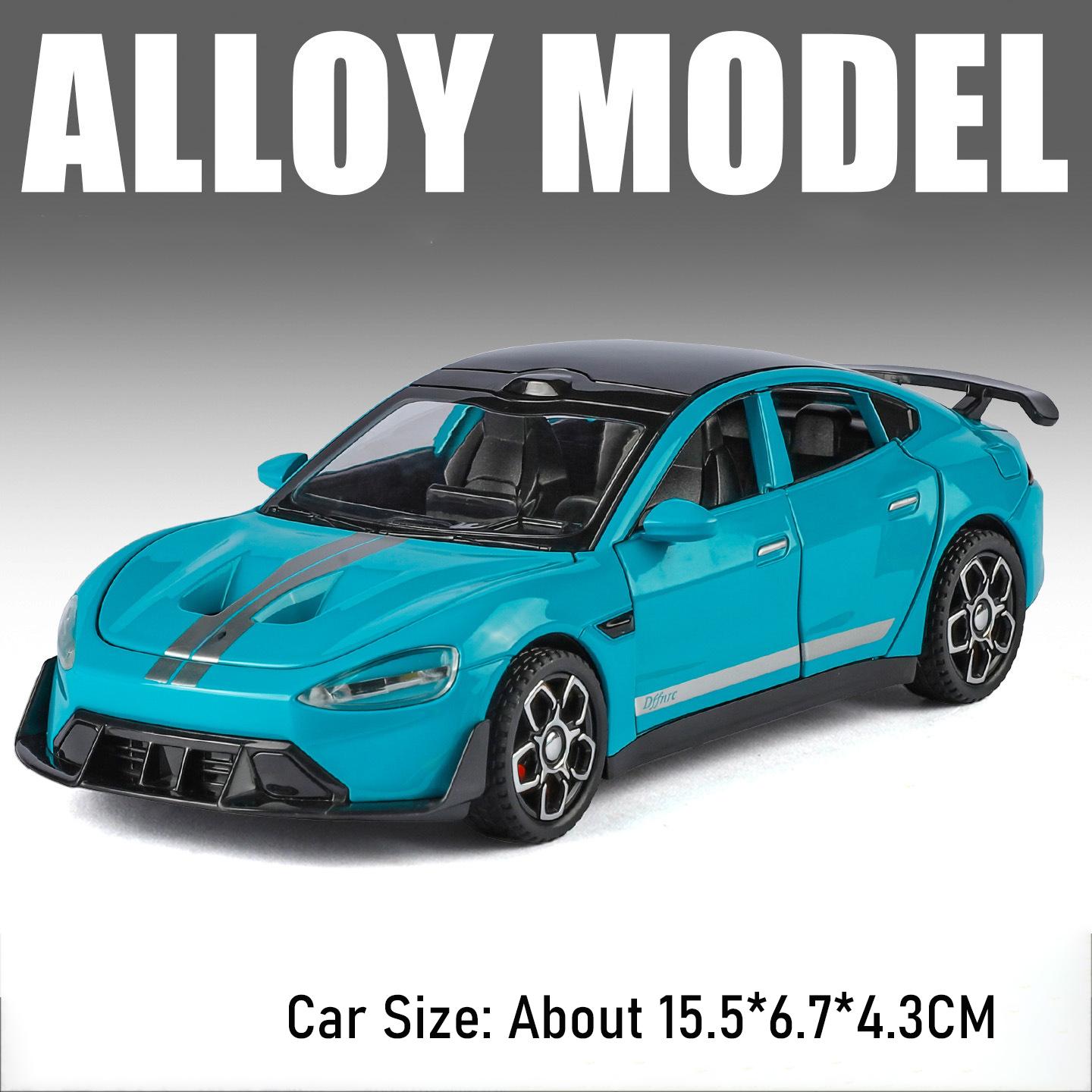 

1:32 Scale SU7 ES8 Car Model Toy Doors Opened Metal Diecsat Cars Pull Back Sound Light Vehicle for Children Birthday Presents