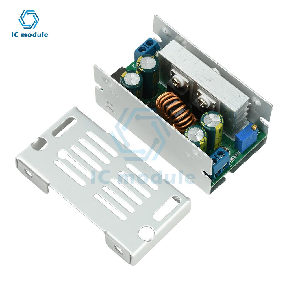 15A 200W DC-DC Adjustable Buck Converter Module 8-55V to 1-35V Output High Power Voltage Regulator with Aluminum Shell