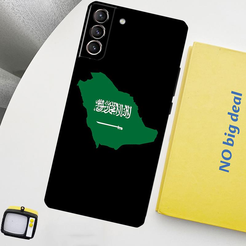 Kingdom of Saudi Arabia Flag Phone Case For Samsung Galaxy S24 Ultra S20 S21 S22 S23 Plus S9 S10 S24 FE S25 Ultra Cover