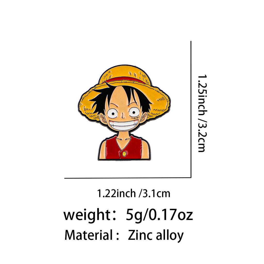 One Piece Anime Brooch Pin Alloy Badge Backpack Clothing Accessories