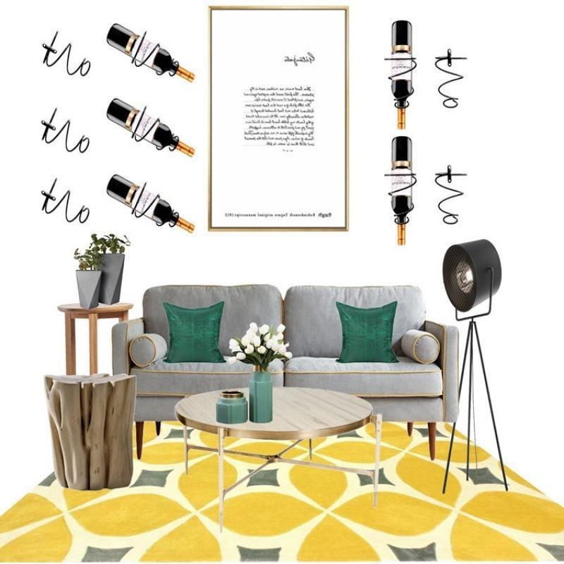 Hanging Spiral Type Red Wine Bottle Rack Wall Mount Wine Bottle Display Rack Wine Storage Rack Simple Home Counter Decoration