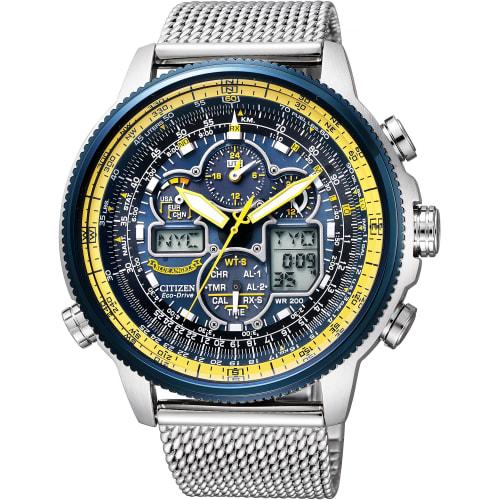Citizen PROMASTER Eco-Drive Radio-Controlled Watch, Sky Series, Limited Edition Blue Angels Model, JY8031-56L, Men's