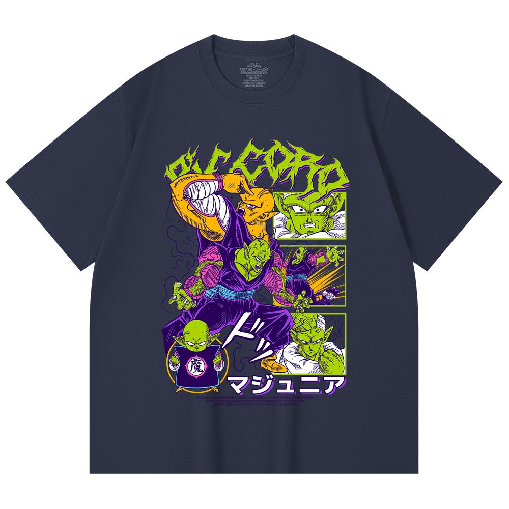 230 Gsm 100% Cotton Dragon Ball V3 Piccolo Print Unisex Heavy Cotton T Shirt