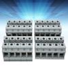 20pcs Terminal Block Rail Type 125A 800V Powerful Conductivity Ground Terminals for Electrical Wire
