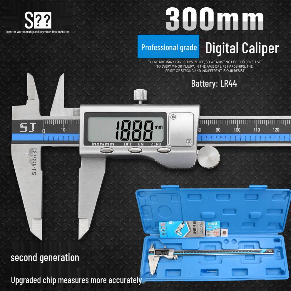 Vernier Caliper with Dial, 0-150mm to 0-300mm Oil-Marked, Non-Stainless Steel