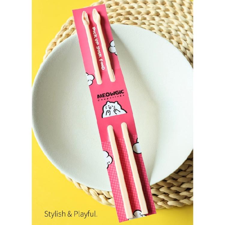Chopsticks Learning Aid With Funny Hand Shape End Design Travel Essential For Picnics Restaurants Plastic Eating Gripper