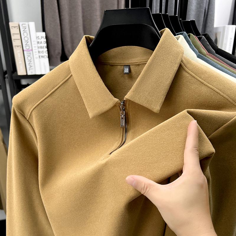 

Men s Thermal Fleece Half-Zip Stand Collar Hoodie - Solid Color Warm Base Layer for Youth & Middle-Aged Fashion 2XL