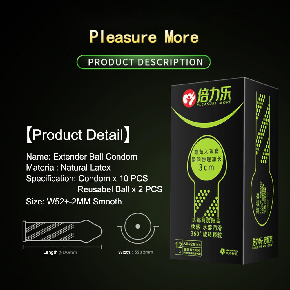 Kondom Ball Naturkautschuk Kondome Perle duldet sicheres Sexspielzeug für Erwachsene mit Penishülle
