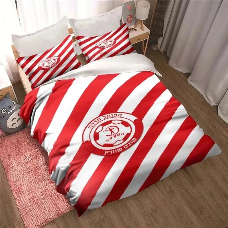 Hapoel Ramat Gan Football Israel Bedding Set Cute Duvet Cover Bed Cover with Pillowcase Custom  Cover with Pillowcase Custom