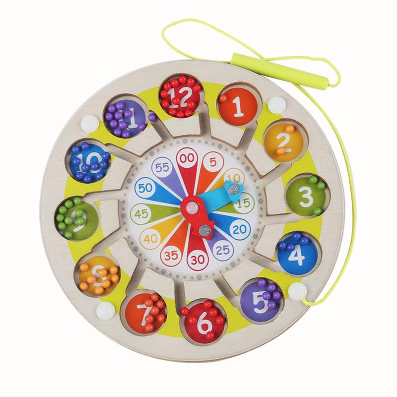 

Магнитный лабиринт с бусинами: Развивающая игрушка для счета и распознавания цветов для малышей