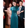 Elegant Qipao Mother-in-law Wedding Dress - Noble Spring/Summer Banquet Attire