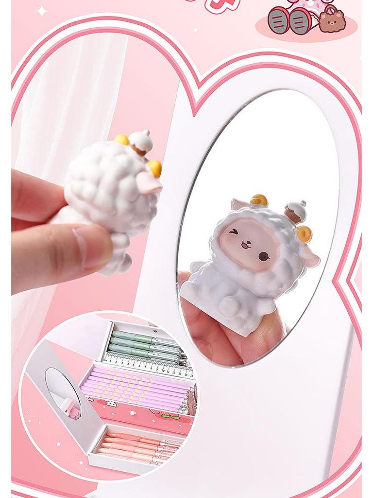 Smart Double-Layer Pencil Case for Girls with Password Lock – Stylish and Portable for Primary School Students