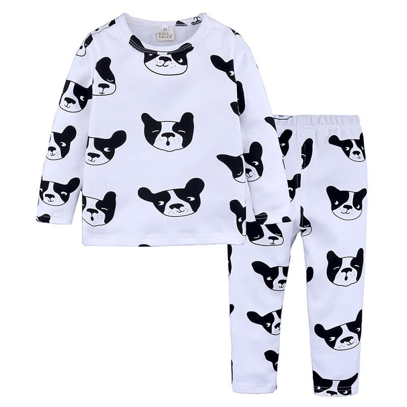 Kids Pajamas Set 2026 Winter Cotton Loungewear Boys Girls Toddler