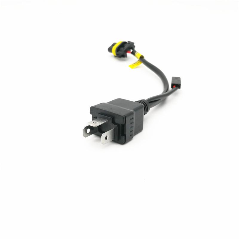 HID Xenon bulb H4 H/L wiring harness controller H4 flexible small relay cable wires H4 Bi-xenon small cable wires