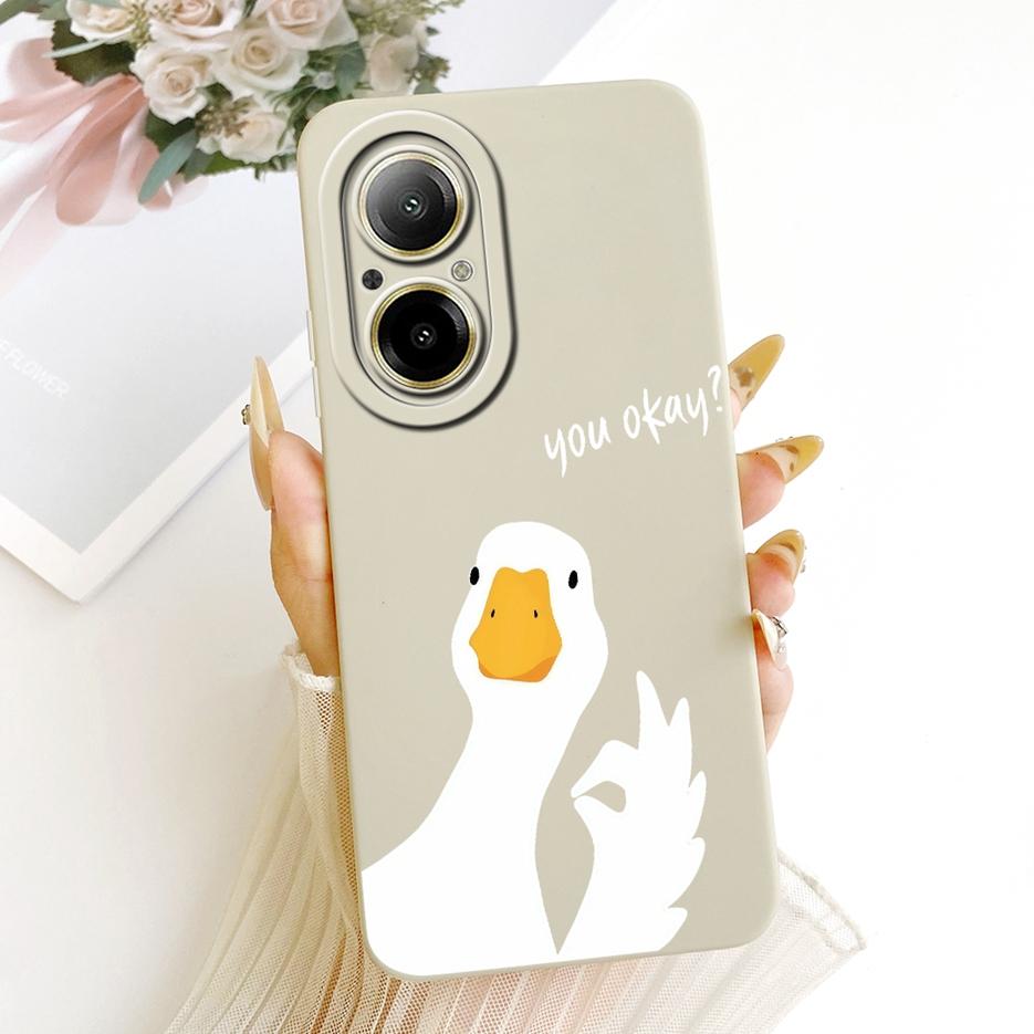 For Realme C67 4G Case RMX3890 Cute Rabbit Cartoon Cover Soft Silicone Case For Realme 12 Lite C 67 RealmeC67 4G Back Cover Bags