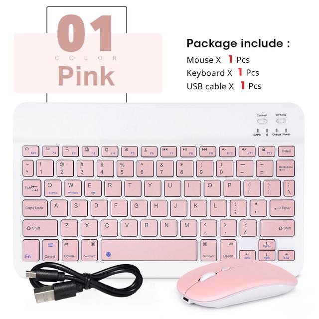Wireless Keyboard Mouse For Ipad Samsung Xiaomi Huawei Android Tablet Portable Portuguese Arabic Korean Mini Bluetooth Keyboard