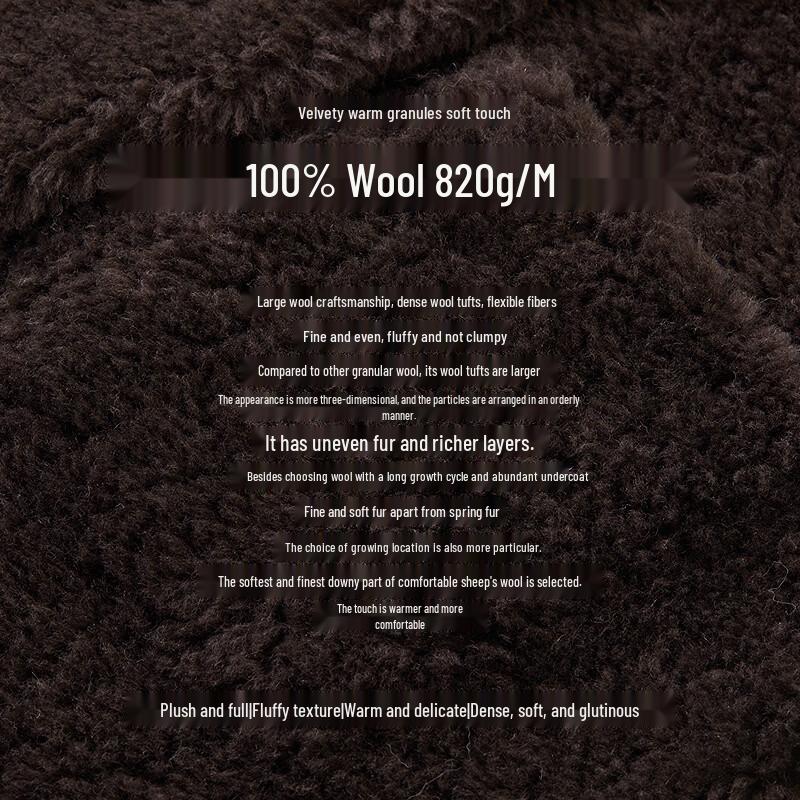 LANGZI Wang Churan Style Hooded 100% Wool Long Coat