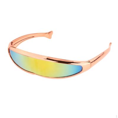 Fashion Futuristic Sunglasses Single Lens Cosplay Glasses Narrow Eyeglasses for Party Favor Festival