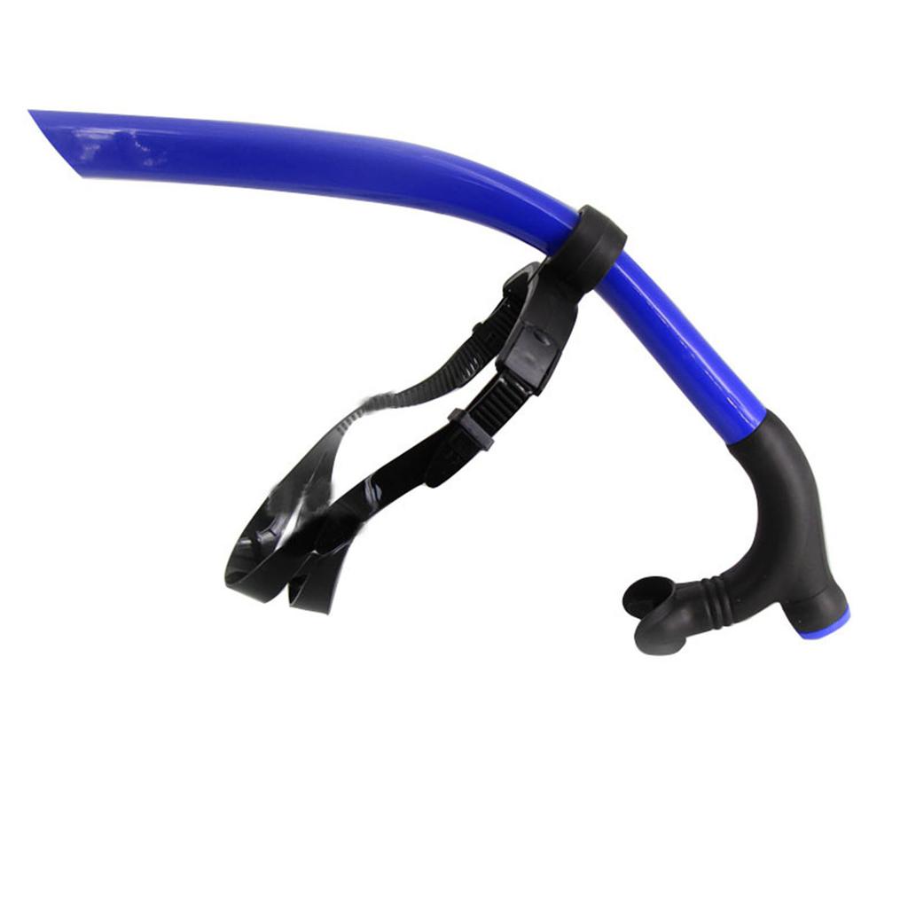 Swimming Snorkel, Scuba Training, Center-Mount Comfortable Silicone Mouthpiece, Easy to Breathe for Pool and Open Water