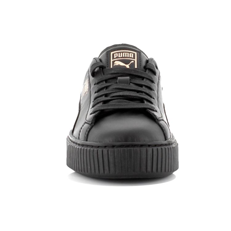 Puma Basket Platform Rg Lightweight Durable Non-Slip Low-Top Sports Sneakers Women sneakers Black 368190-01
